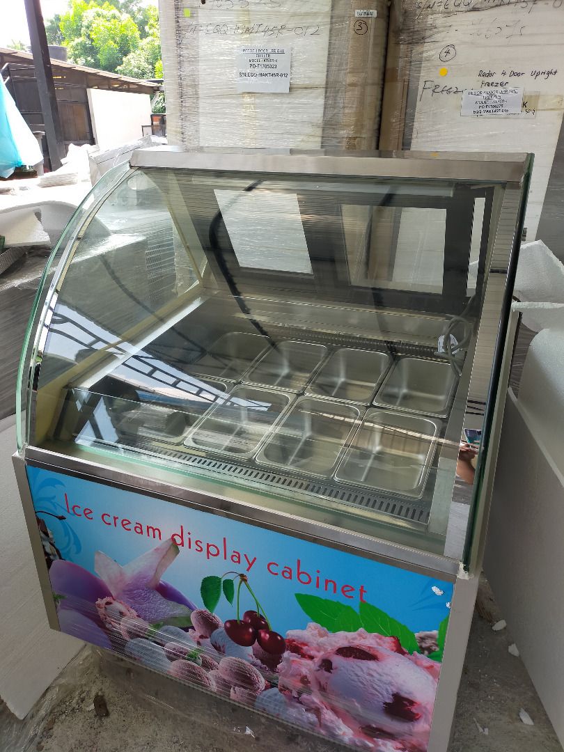 Gelato Ice Cream Showcase Murah Kitchen Marketplace Malaysia