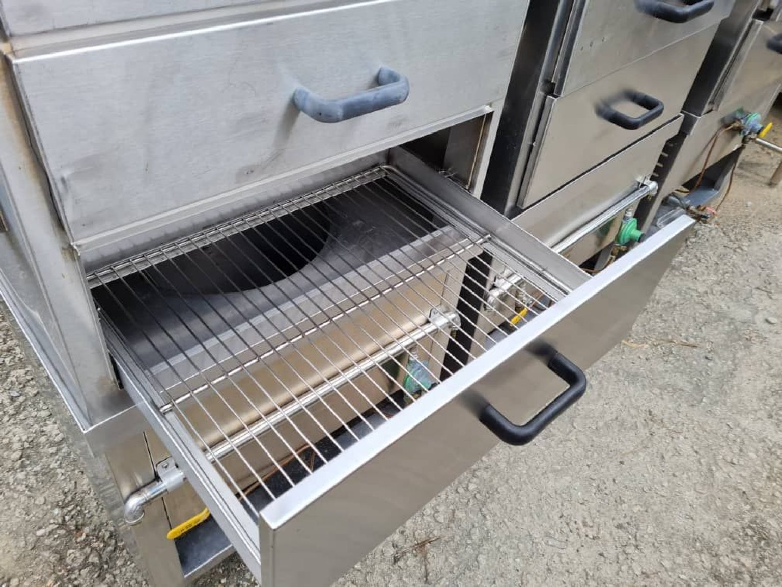 SS Fish Steamer Include Netting c/w 4 Drawer Gas Type) AFS2 • Murah