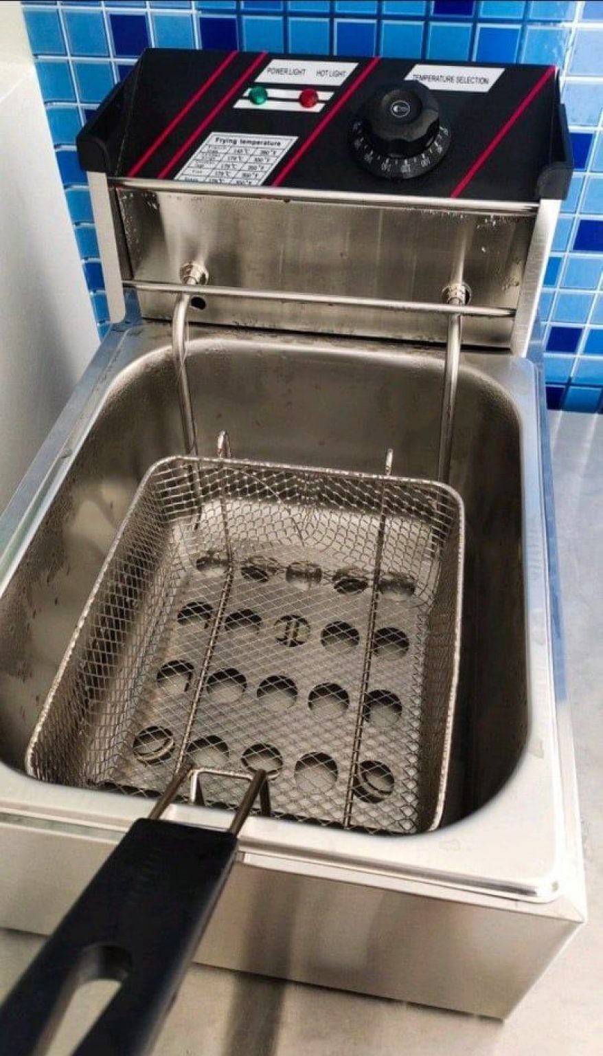 Single Tank Electric Deep Fryer • Murah Kitchen Marketplace Malaysia