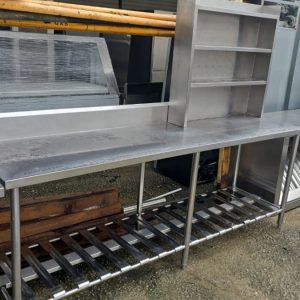 SB2044 SS TABLE C/W SHELF