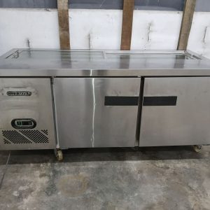 Berjaya salad sandwich topping counter chiller 6 feet tip top compressor