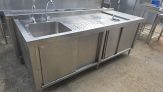 SB 2296 SS TEA COUNTER C/W SINK TABLE